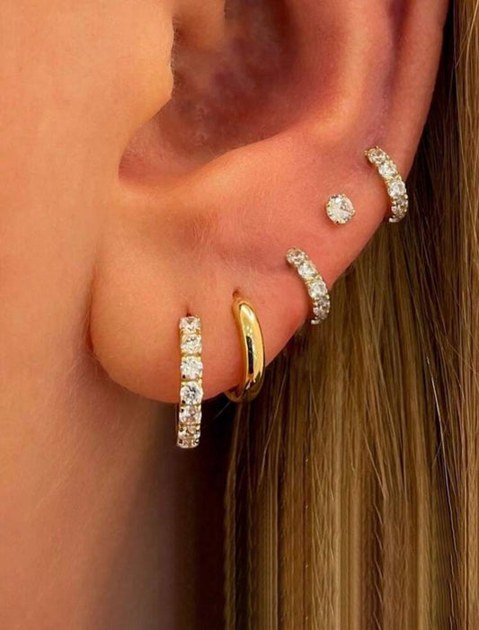 PACK DE ARETES CON PIEDRAS