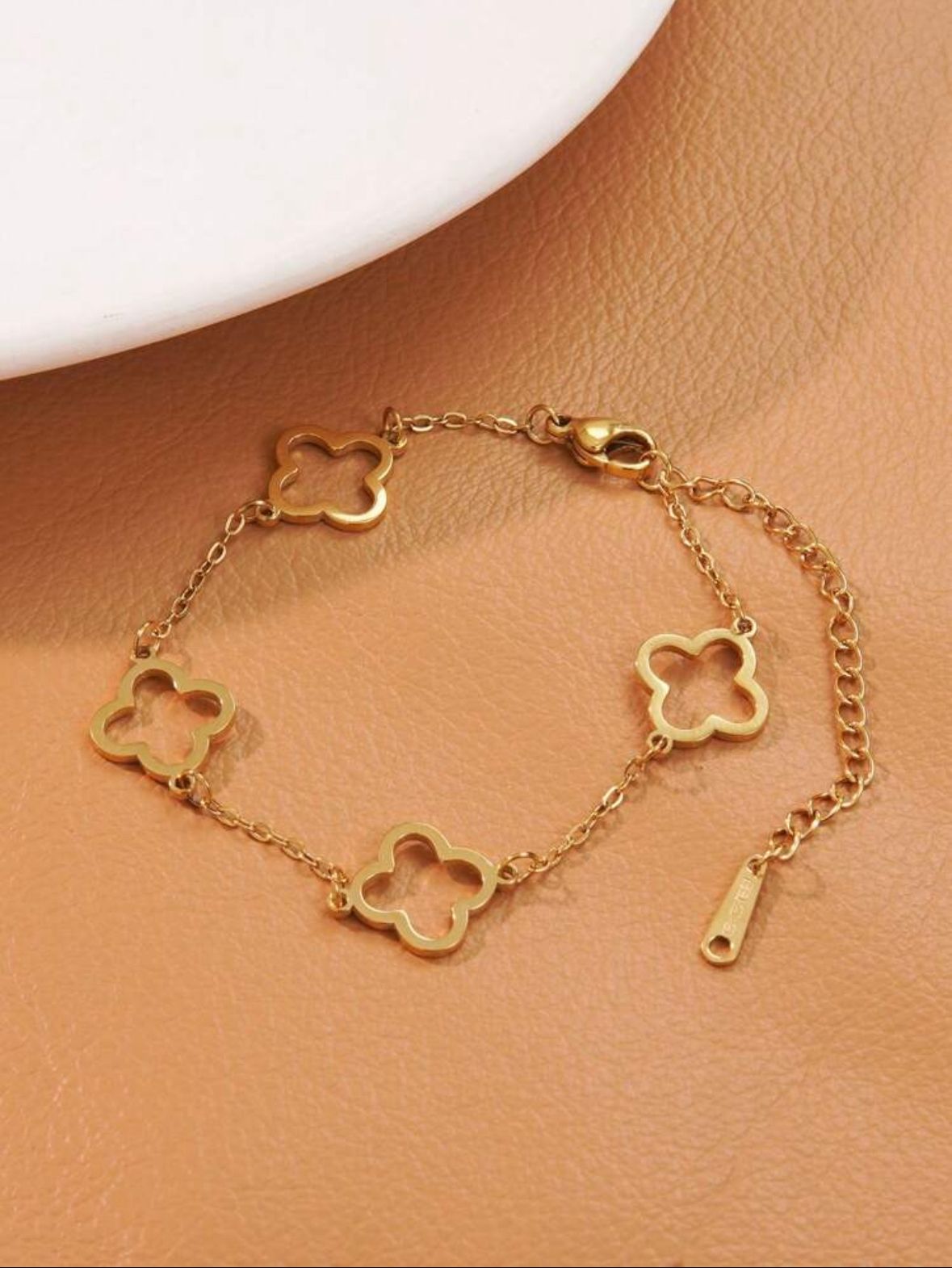 BRAZALETE DORADO + PULSERA DELGADA DORADO