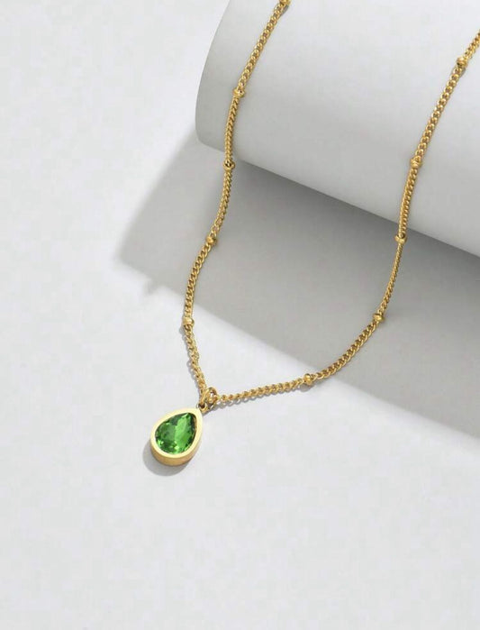 COLLAR DORADO CON PIEDRERIA